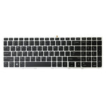 Tastiera retroilluminata con cornice argento per HP ProBook 650 G