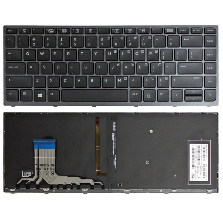 Tastiera retroilluminata con cornice grigia per HP Zbook Studio G