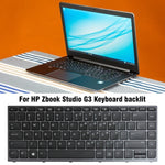 Tastiera retroilluminata con cornice grigia per HP Zbook Studio G