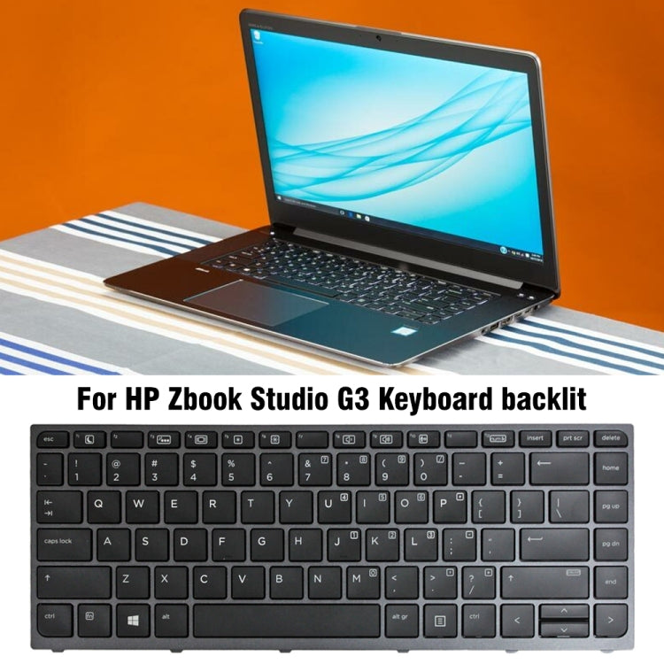 Tastiera retroilluminata con cornice grigia per HP Zbook Studio G