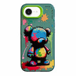 Serie di dipinti a olio con motivo animale PC + custodia per telefono in TPU, For iPhone 7 / 8 / SE 2020