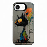 Serie di dipinti a olio con motivo animale PC + custodia per telefono in TPU, For iPhone 7 / 8 / SE 2020
