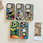 Serie di dipinti a olio con motivo animale PC + custodia per telefono in TPU, For iPhone 7 / 8 / SE 2020