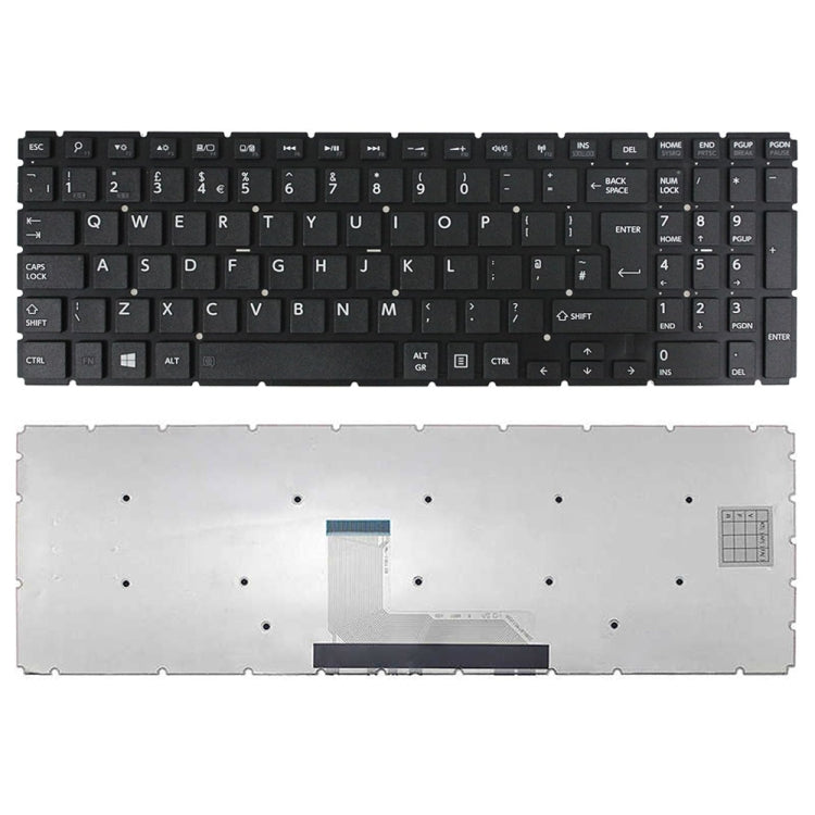Tastiera ricambio UK per Toshiba L50-BX