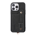 ABEEL Litchi Texture Card Bag Custodia per cellulare in PU, For iPhone 14 Pro, For iPhone 14 Pro Max