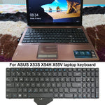 Tastiera USA per laptop Asus X53S X54H X55V K52 K53 G51
