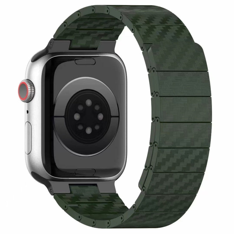 Cinturino per orologio con anello magnetico in fibra di carbonio, For Apple Watch Series 8 41mm, For Apple Watch Series 8 45mm, For Apple Watch SE 2022 40mm, For Apple Watch SE 2022 44mm, For Apple Watch Series 7 41mm, For Apple Watch Series 7 45mm    ...
