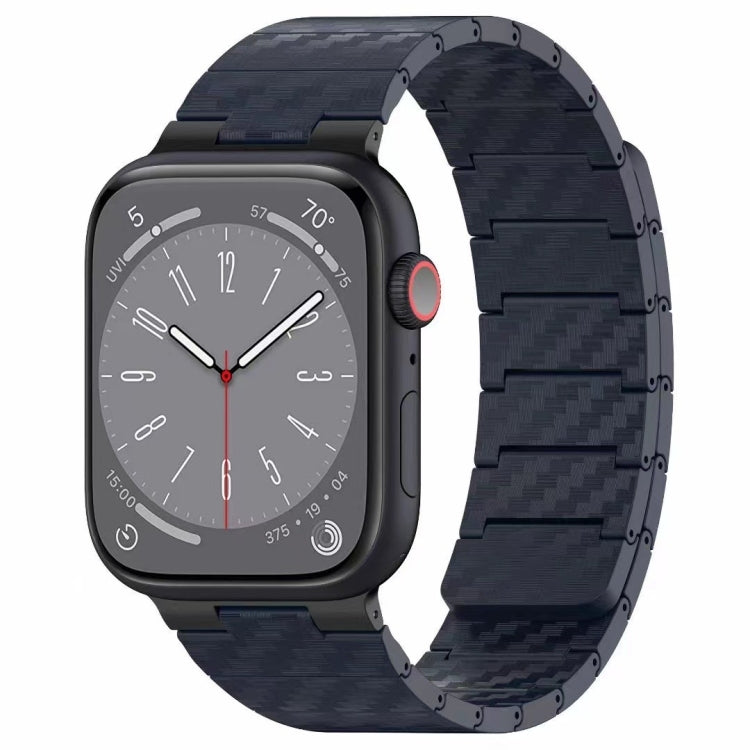 Cinturino per orologio con anello magnetico in fibra di carbonio, For Apple Watch Series 8 41mm, For Apple Watch Series 8 45mm, For Apple Watch SE 2022 40mm, For Apple Watch SE 2022 44mm, For Apple Watch Series 7 41mm, For Apple Watch Series 7 45mm    ...