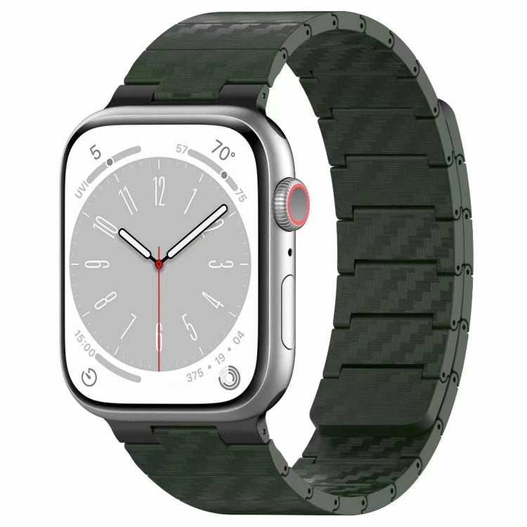 Cinturino per orologio con anello magnetico in fibra di carbonio, For Apple Watch Series 6 40mm, For Apple Watch Series 6 44mm, For Apple Watch Serie 5 44mm, For Apple Watch Series 5 40mm, For Apple Watch  Series 4 44mm, For Apple Watch Series 4 40mm  ...