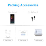 JNN M13 Lettore MP3 con schermo LCD touch 1,8" 4-64GB