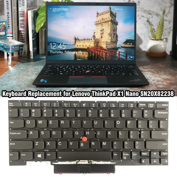 Tastiera retroilluminata USA per Lenovo ThinkPad X1 Nano