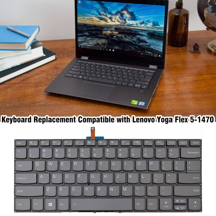 Tastiera retroilluminata USA per Lenovo Yoga Flex 5-1470/1570