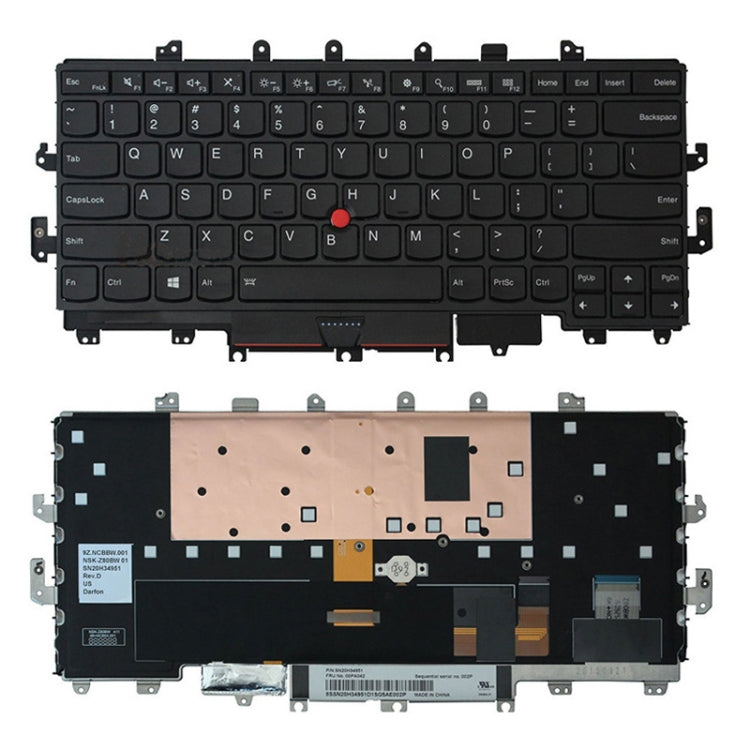 Tastiera retroilluminata USA per Lenovo Yoga e ThinkPad