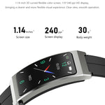K13S Schermo TFT da 1,14 pollici Cinturino in pelle Smart Calling Bracciale Supporta la gestione del sonno/Monitoraggio dell'ossigeno nel sangue, Leather Strap