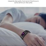 K13S Schermo TFT da 1,14 pollici Cinturino in pelle Smart Calling Bracciale Supporta la gestione del sonno/Monitoraggio dell'ossigeno nel sangue, Leather Strap
