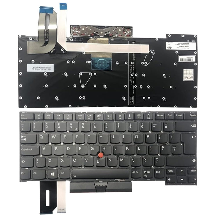 Tastiera UK per Lenovo Thinkpad T490S 20NX 20NY