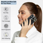 Custodia per telefono in PU con anello a copertura totale antiscivolo con cinturino, For iPhone 16 Pro Max, For iPhone 16 Pro, For iPhone 16 Plus
