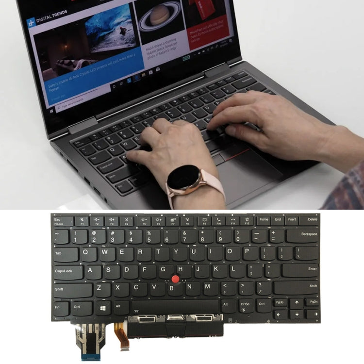 Tastiera retroilluminata USA con touchpad per Lenovo ThinkPad X1