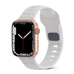 Cinturino in silicone a strisce con fibbia quadrata, For Apple Watch Series 4 40mm