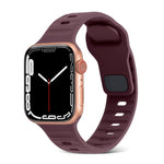 Cinturino in silicone a strisce con fibbia quadrata, For Apple Watch Series 3 38mm
