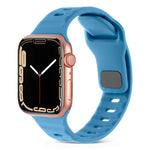 Cinturino in silicone a strisce con fibbia quadrata, For Apple Watch SE 2023 44mm