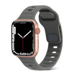 Cinturino in silicone a strisce con fibbia quadrata, For Apple Watch SE 2023 44mm