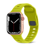Cinturino in silicone a strisce con fibbia quadrata, For Apple Watch SE 2023 44mm