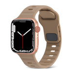 Cinturino in silicone a strisce con fibbia quadrata, For Apple Watch SE 2023 44mm