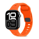 Cinturino in silicone a strisce con fibbia quadrata, For Apple Watch Series 10 46mm