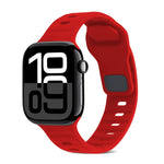 Cinturino in silicone a strisce con fibbia quadrata, For Apple Watch Series 10 46mm