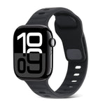 Cinturino in silicone a strisce con fibbia quadrata, For Apple Watch Series 10 46mm