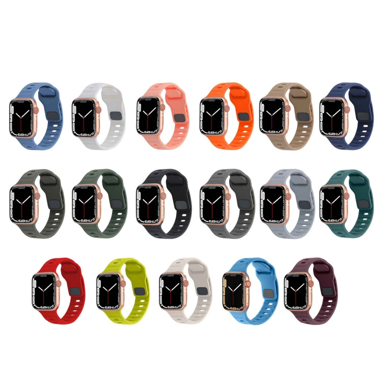 Cinturino in silicone a strisce con fibbia quadrata, For Apple Watch Series 3 38mm