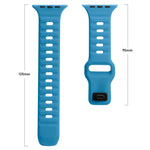 Cinturino in silicone a strisce con fibbia quadrata, For Apple Watch SE 2023 44mm