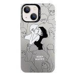 Custodia protettiva per telefono per PC serie argento elettrolitico, For iPhone 13