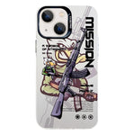Custodia protettiva per telefono per PC serie argento elettrolitico, For iPhone 15