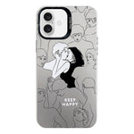 Custodia protettiva per telefono per PC serie argento elettrolitico, For iPhone 16