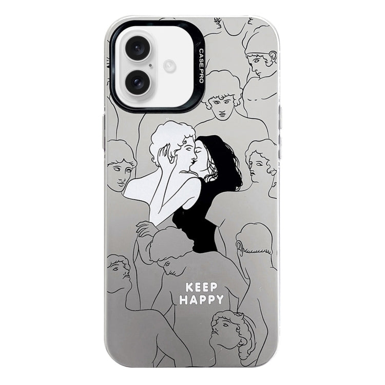 Custodia protettiva per telefono per PC serie argento elettrolitico, For iPhone 16