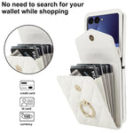 Custodia portafoglio con slot RFID per Samsung Galaxy Z Flip7
