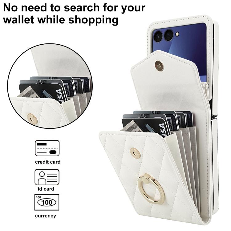 Custodia portafoglio con slot RFID per Samsung Galaxy Z Flip7