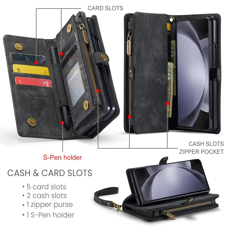 Custodia portafoglio in pelle per Samsung Galaxy Z Fold5
