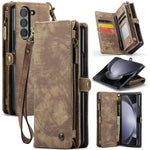 Custodia portafoglio in pelle per Samsung Galaxy Z Fold5