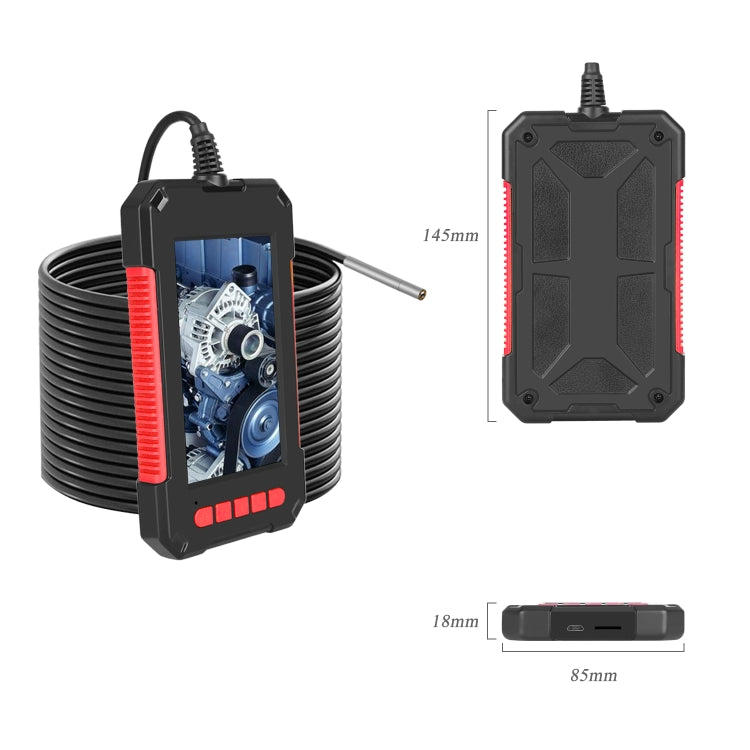 Endoscopio industriale portatile con schermo LCD 4,3" 3,9 mm