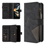 Custodia in pelle con cerniera per Samsung Galaxy Z Fold4