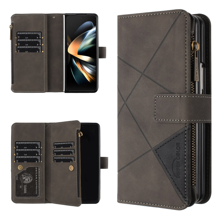 Custodia in pelle con cerniera per Samsung Galaxy Z Fold4
