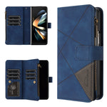 Custodia in pelle con cerniera per Samsung Galaxy Z Fold4