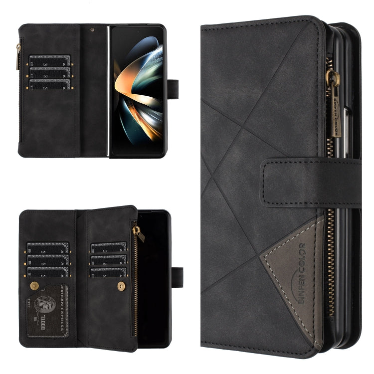 Custodia in pelle con cerniera per Samsung Galaxy Z Fold4