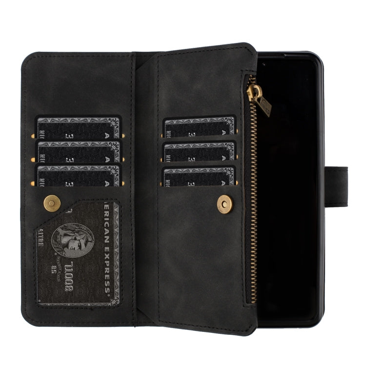 Custodia in pelle con cerniera per Samsung Galaxy Z Fold4