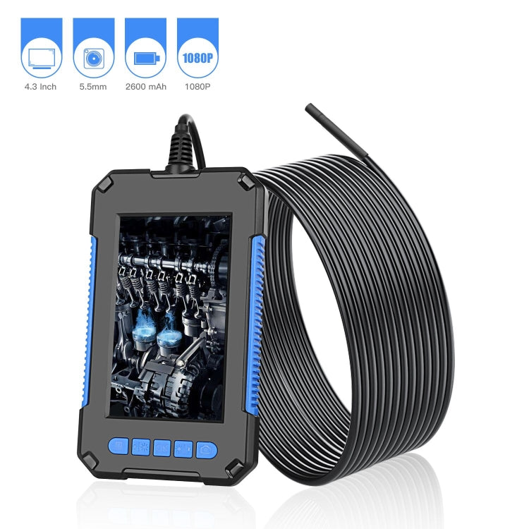 Endoscopio portatile 5,5 mm HD con schermo LCD 4,3"