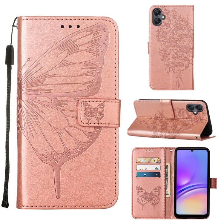 Custodia in pelle con farfalla per Samsung Galaxy A15