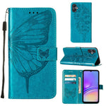 Custodia in pelle con farfalla per Samsung Galaxy A15